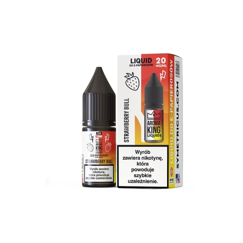Arome Liquide King Salt 10 ml - Fraise Bull 20 mg | Eliq Vapoteur