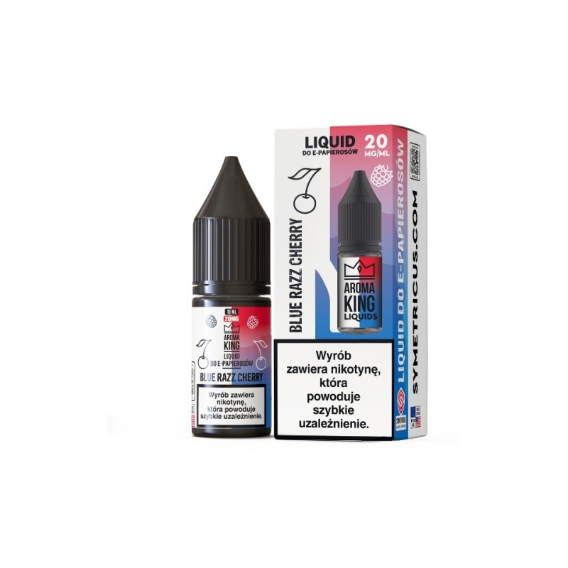 Liquid Aroma King Salt 10 ml - Blue Razz Cherry 20 mg | Eliq Vapoteur
