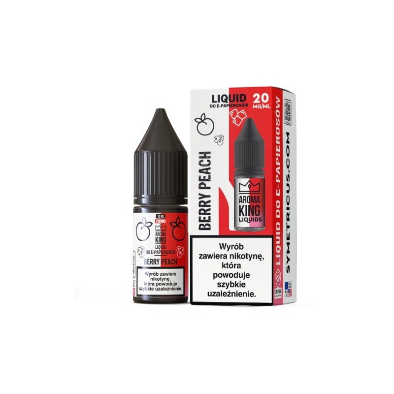 Liquid Aroma King Salt 10 ml - Berry Peach 20 mg | Eliq Vapoteur