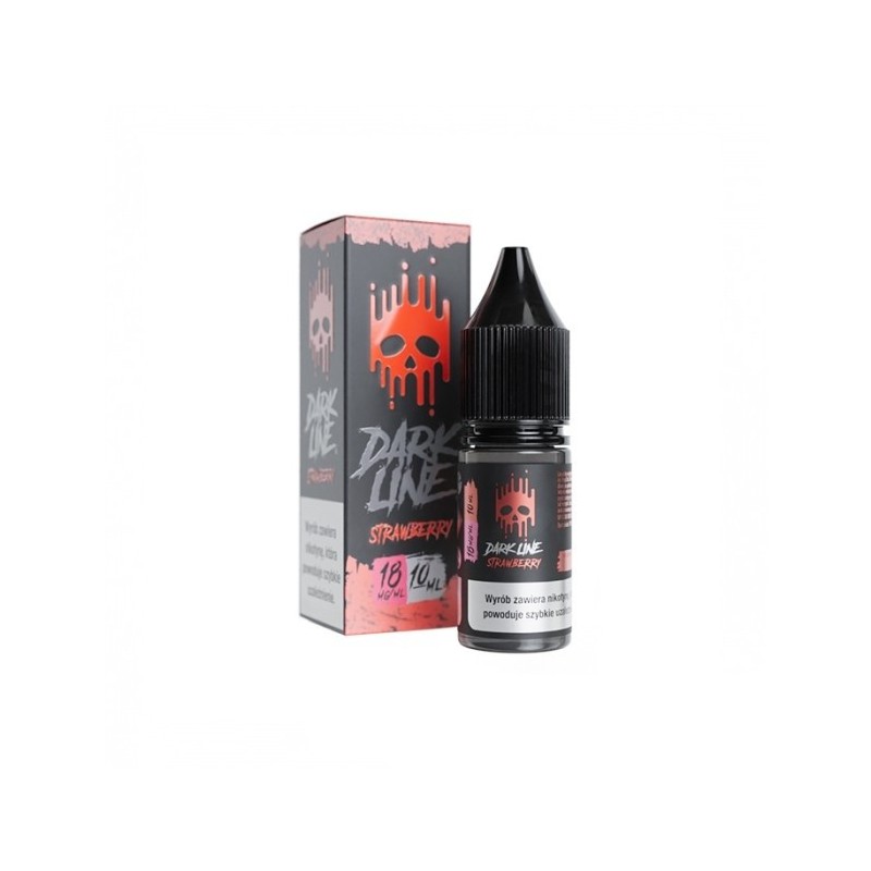 Liquid DARK LINE 10ml - Strawberry 18mg  | Eliq Vapoteur