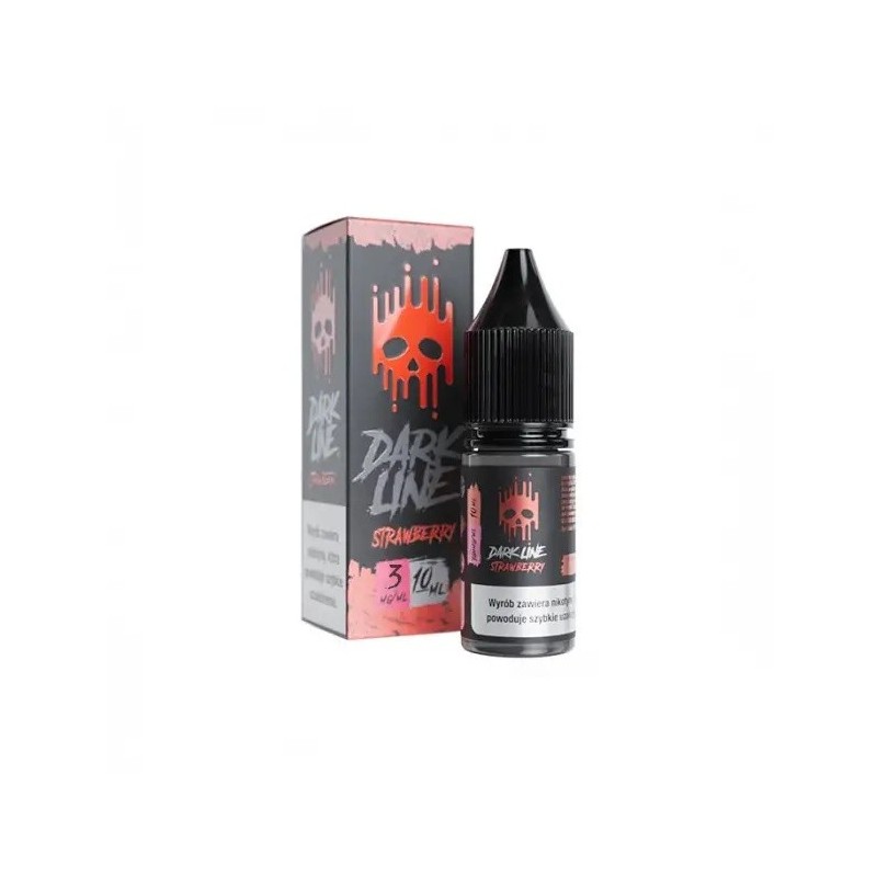 Liquid DARK LINE 10ml - Strawberry 3mg  | Eliq Vapoteur