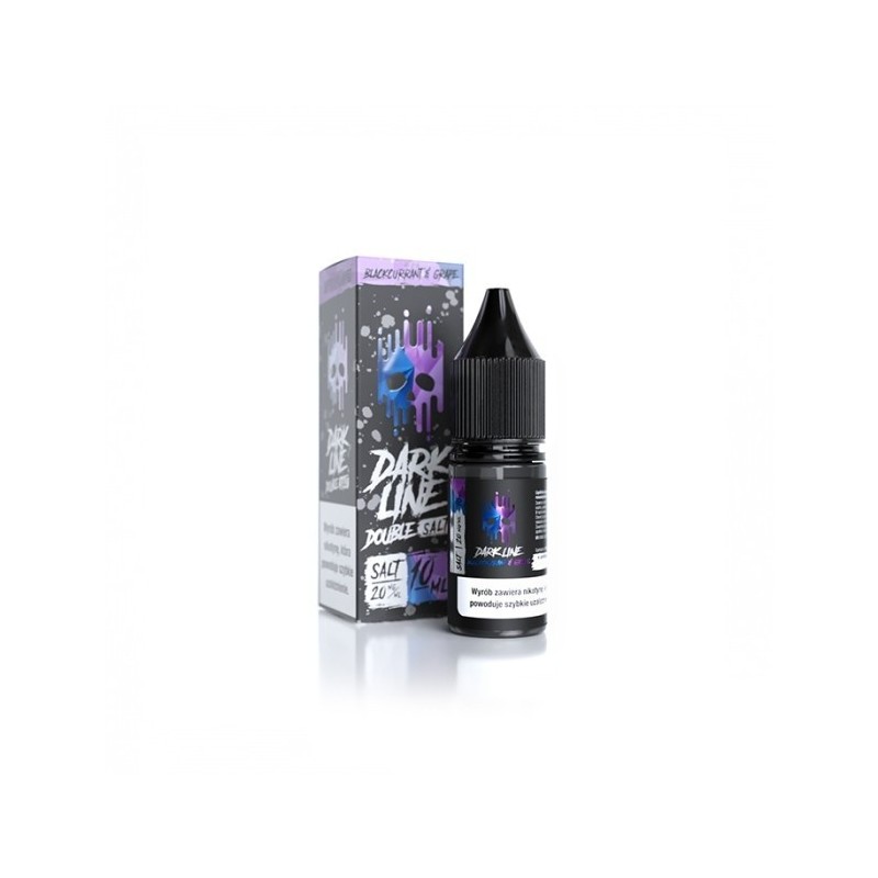 Liquid DARK LINE DOUBLE SALT 10ml - Cassis Raisin 20mg | Eliq Vapoteur
