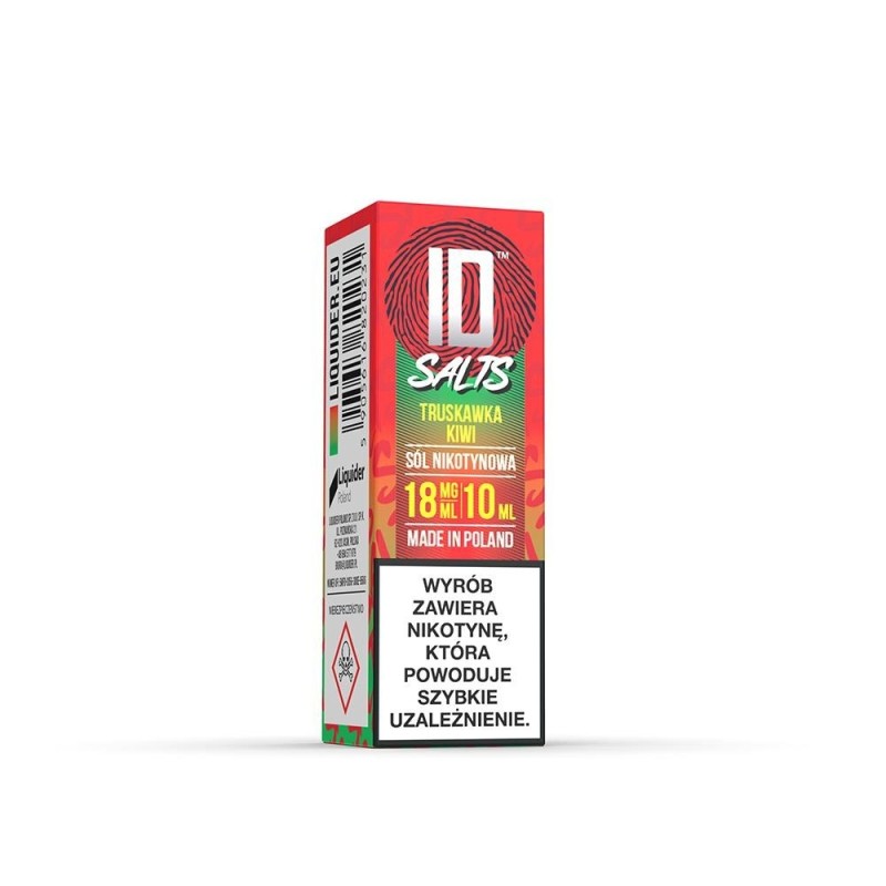 Liquid ID Salt - 10ml Strawberry, Kiwi 18mg | Eliq Vapoteur