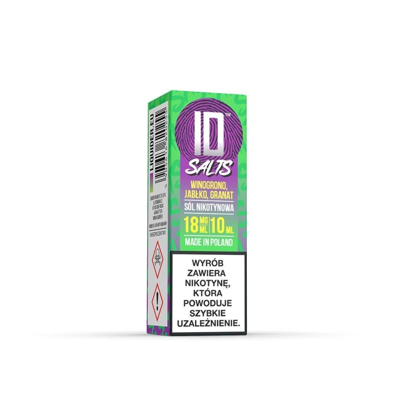 Liquid ID Salt - 10ml Grape, Apple, Pomegranate 18mg | Eliq Vapoteur