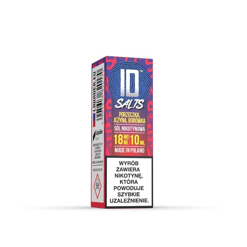 Liquid ID Salt - 10ml Porzeczka, Jeżyna, Borówka 18mg  | Eliq Vapoteur