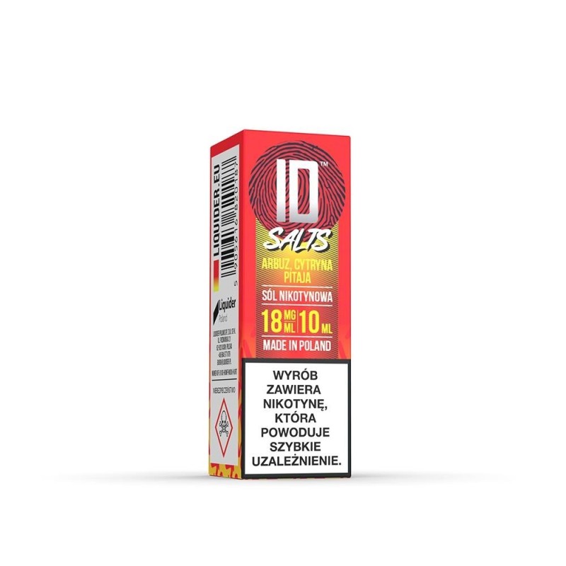 Liquid ID Sel - 10ml Pastèque, Citron, Pitaya 18mg | Eliq Vapoteur
