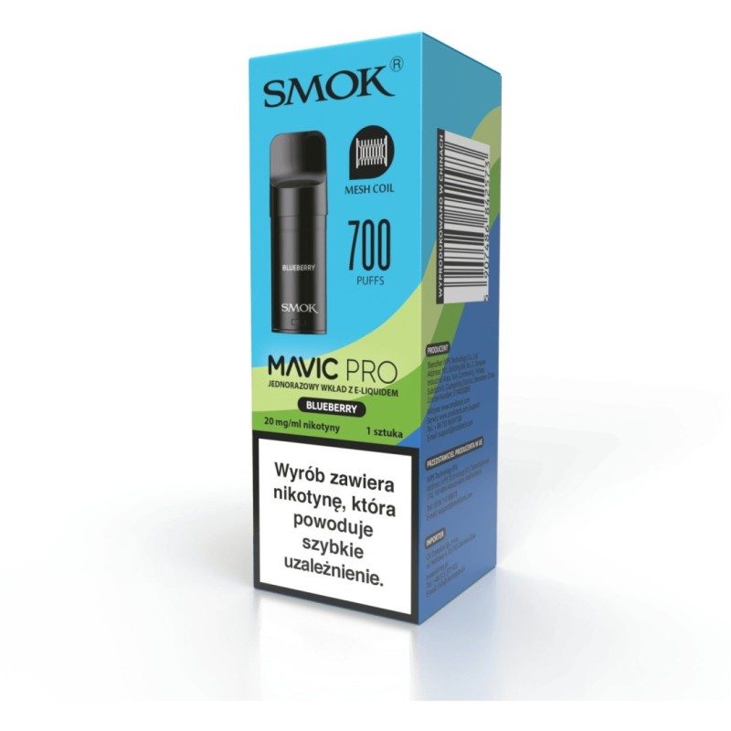 Wkład Smok Mavic PRO 2ml - Myrtille | Eliq Vapoteur