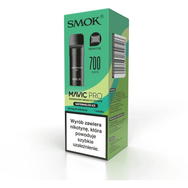 Wkład Smok Mavic PRO 2ml - Glace de Pastèque 20 mg | Eliq Vapoteur