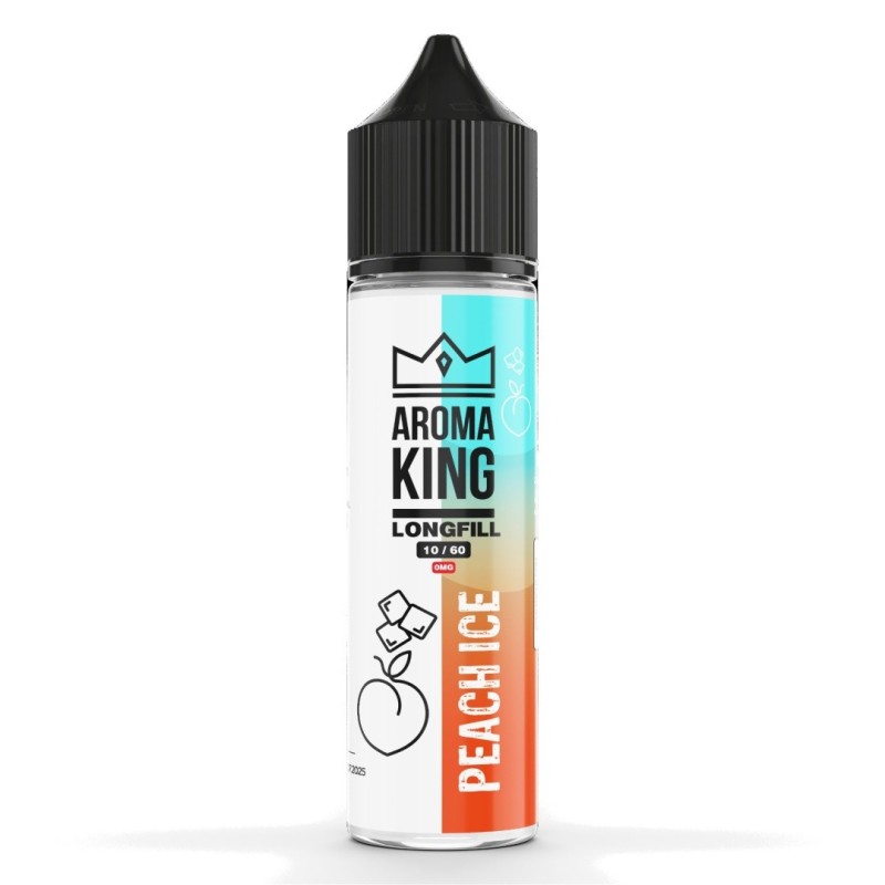 Longfill Aroma King 10/60ml - Peach Ice | Eliq Vapoteur