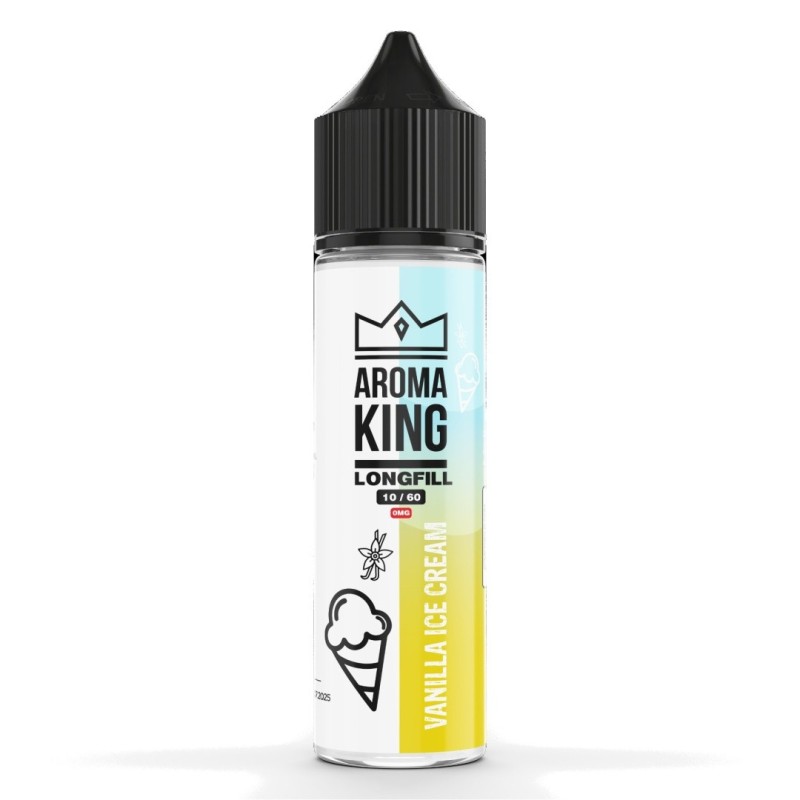 Longfill Aroma King 10/60ml - Vanilla Ice Cream | Eliq Vapoteur