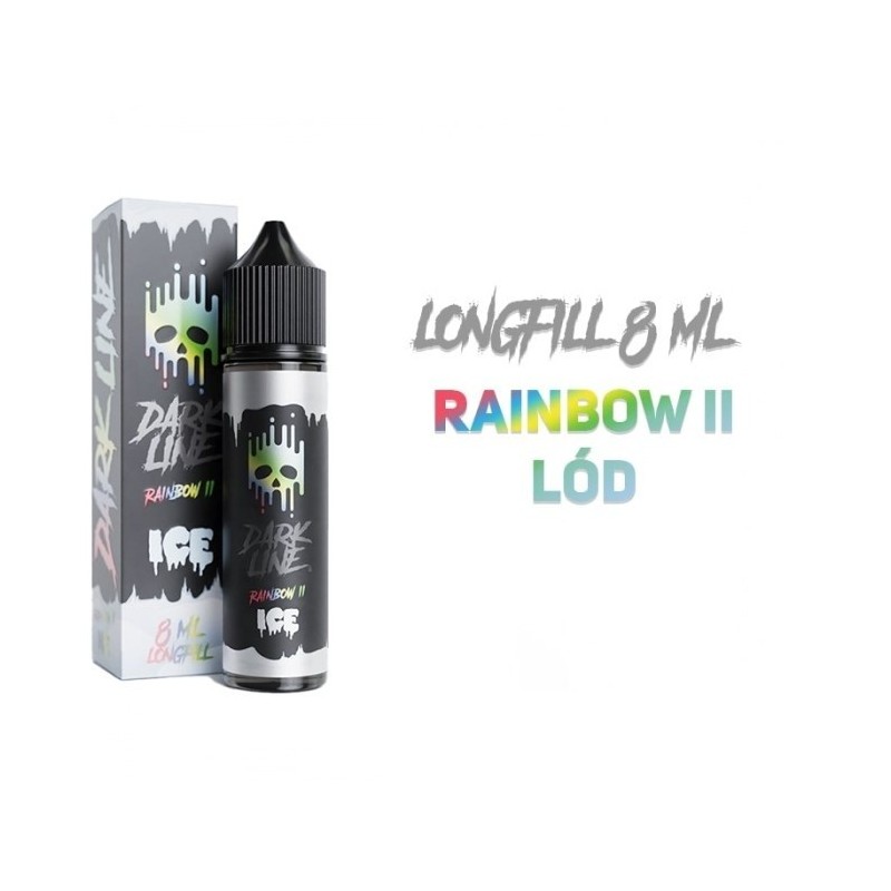 Longfill Dark Line ICE 8/60ml - Rainbow II | Eliq Vapoteur