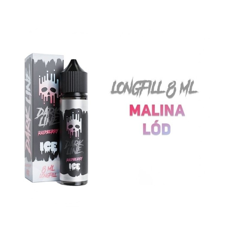 Longfill Dark Line ICE 8/60ml - Framboise | Eliq Vapoteur