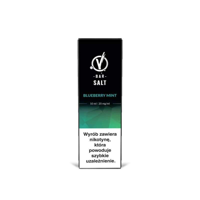 Liquid VBar Salt 10ml - Blueberry Mint 20mg | Eliq Vapoteur