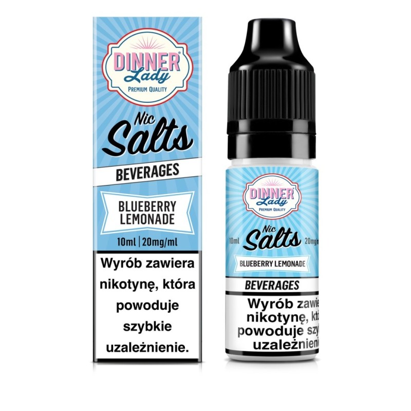 Liquid Dinner Lady Salt 20mg - Blueberry Lemonade | Eliq Vapoteur