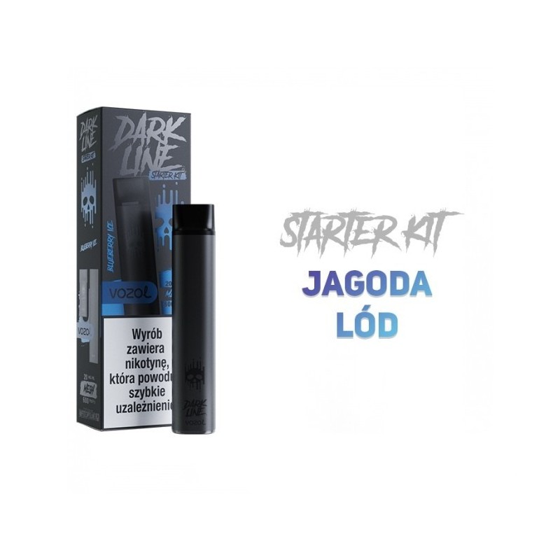 Dark Line KIT Noir 2ML - Glace de Myrtille 20MG | Eliq Vapoteur