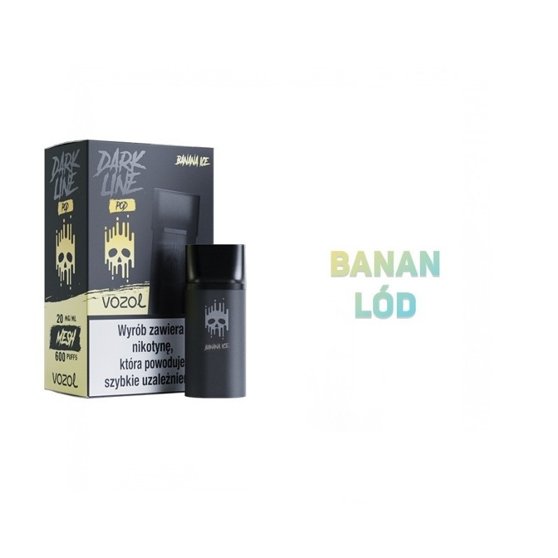 Dark Line Pod 2ML - Banane Glacée 20MG | Eliq Vapoteur