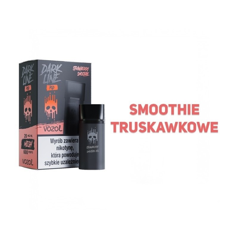 Dark Line Pod 2ML - Strawberry Smoothie 20MG | Eliq Vapoteur