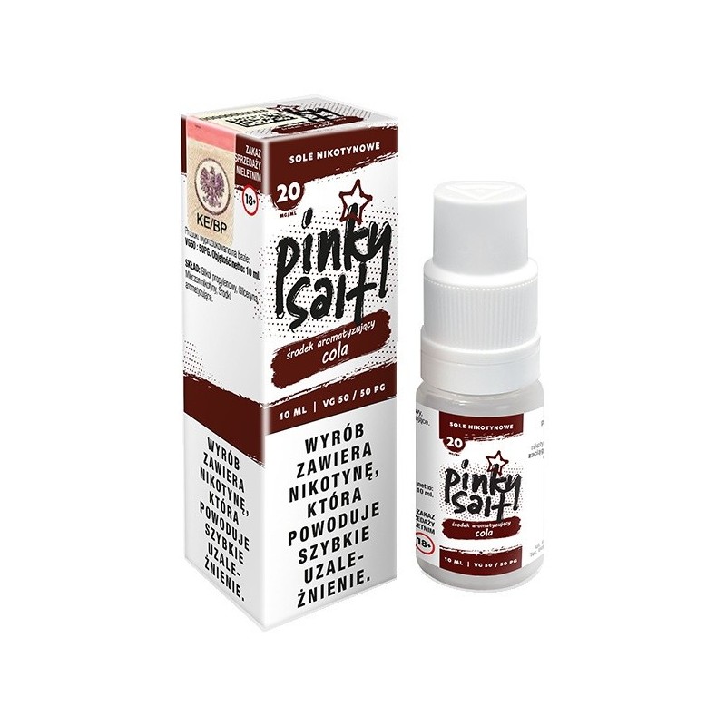 Liquid Pinky Vape Salt - 10ml Cola 20mg | Eliq Vapoteur