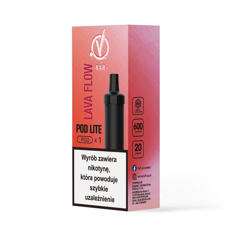 Cubo Pod Cartridge 20mg 2ml - Lava Flow | Eliq Vapoteur