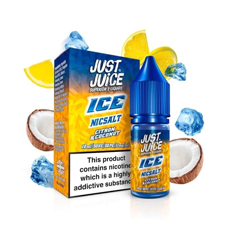 Liquid Just Juice Salt 10ml - Citron Coco 20mg | Eliq Vapoteur