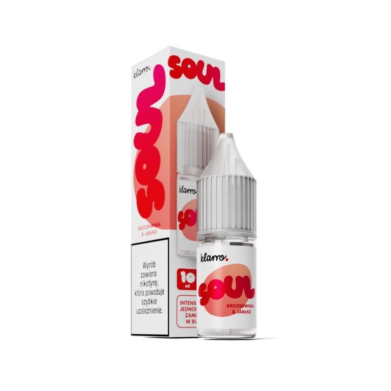 Liquid Klarro Soul 10ml 20mg salt - Peach Apple | Eliq Vapoteur