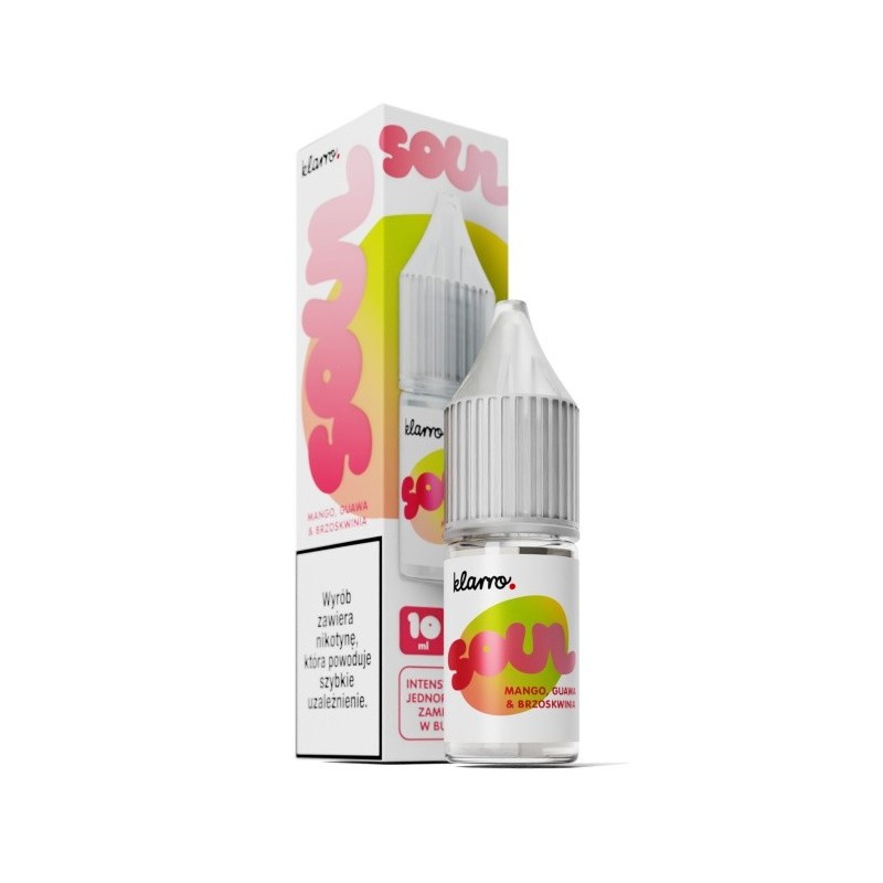 Liquid Klarro Soul 10ml 20mg salt - Mango, Guava, Peach | Eliq Vapoteur