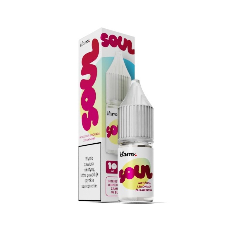 Liquid Klarro Soul 10ml 20mg Salt - Mrożona Lemoniada Żurawinowa  | Eliq Vapoteur