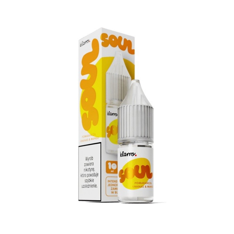 Liquid Klarro Soul 10ml 20mg salt - Orange Pineapple Mango | Eliq Vapoteur