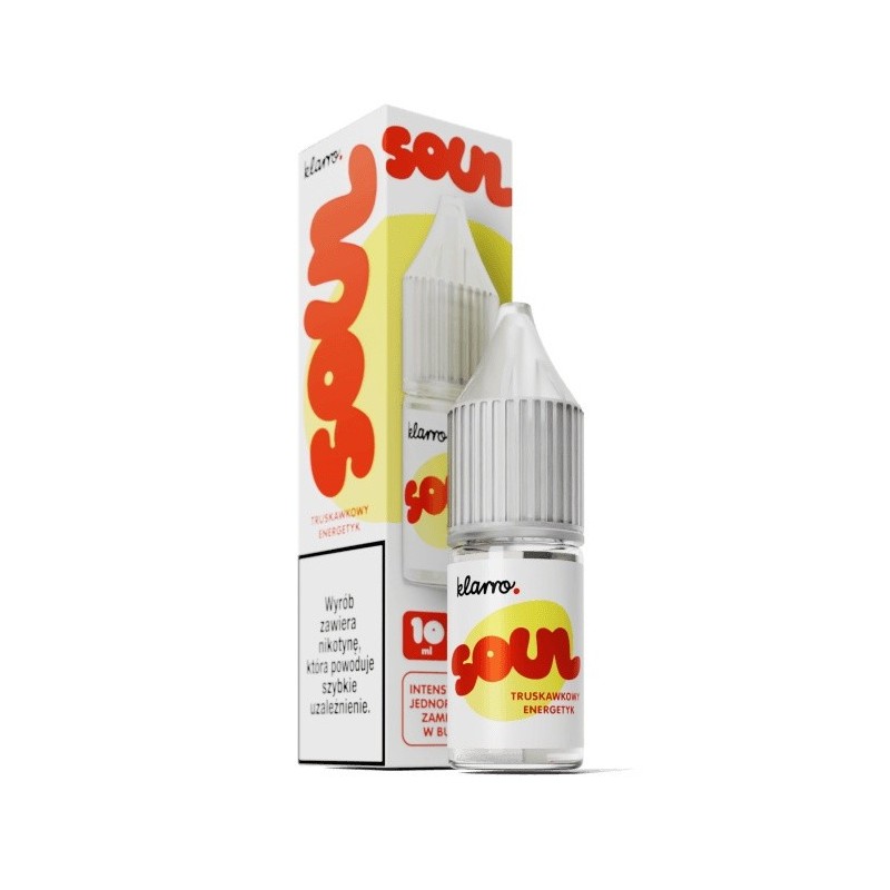 Liquid Klarro Soul 10ml 20mg Salt - Strawberry Energy Drink | Eliq Vapoteur
