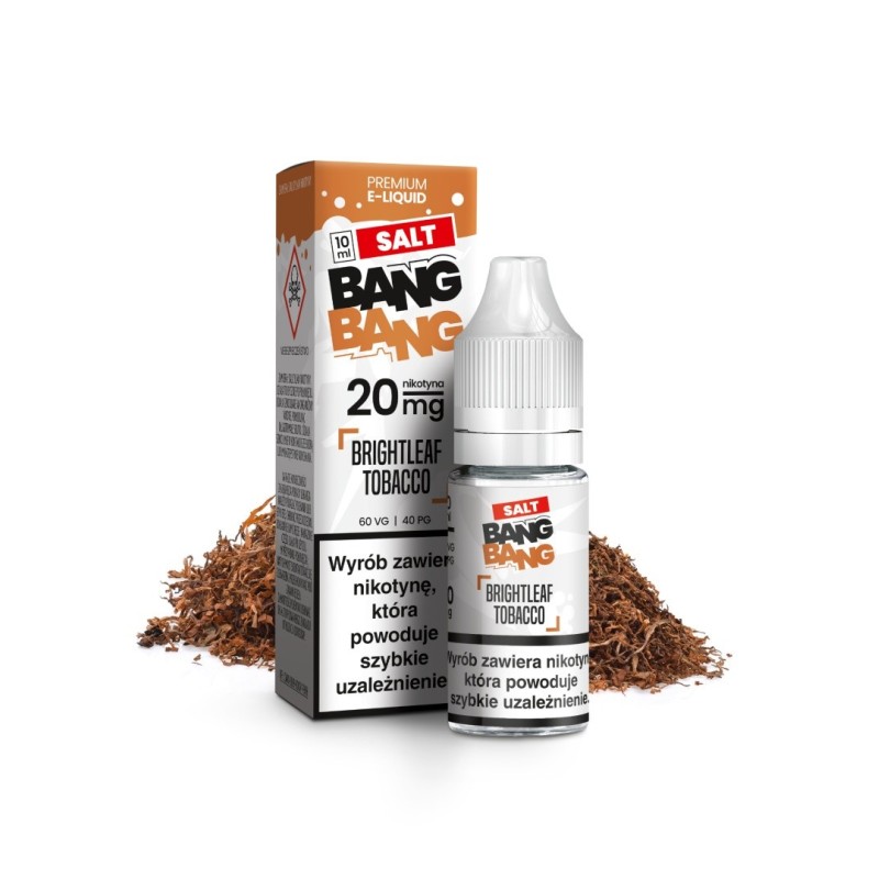 Liquid Bang Bang Salt 20mg 10ml - Brightleaf Tobacco  | Eliq Vapoteur