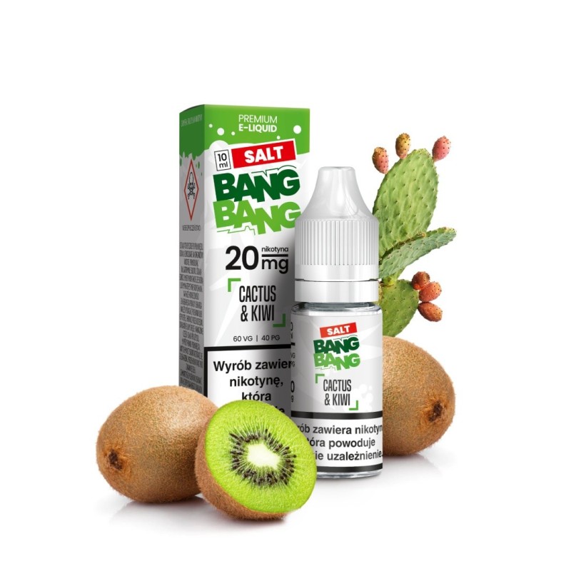 Liquid Bang Bang Salt 20mg 10ml - Cactus Kiwi  | Eliq Vapoteur