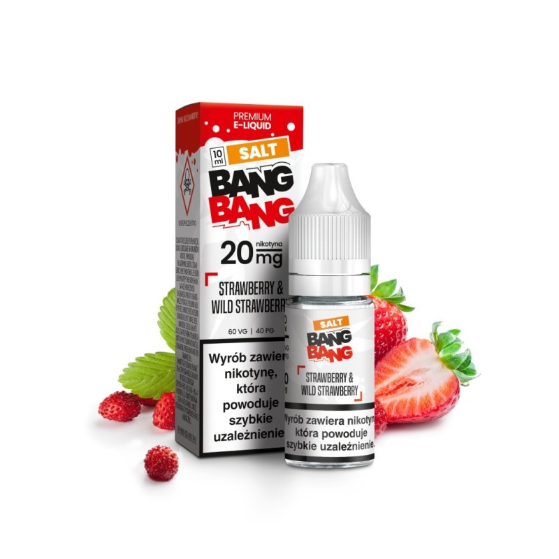 Liquid Bang Bang Salt 20mg 10ml - Fraise & Fraise des Bois | Eliq Vapoteur
