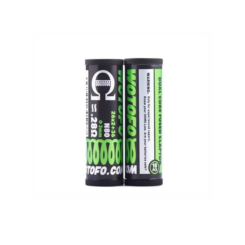 Wotofo N80 Dual Core Fused Clapton 26*2+36G 0.28ohm | Eliq Vapoteur