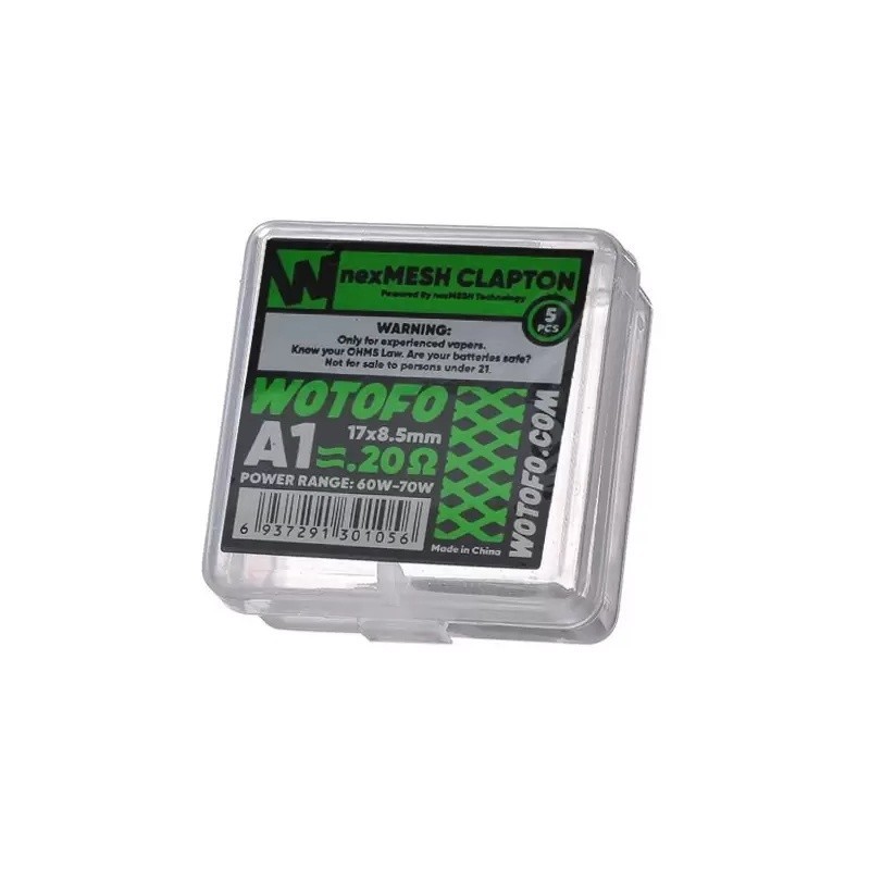 Wotofo - NexMesh Clapton - A1 NI80 0.2ohm (5szt) | Eliq Vapoteur