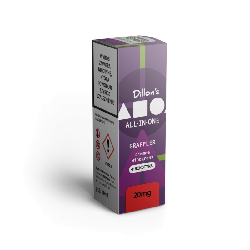 Dillon's ARO E-liquid 10ml - GRAPPLER Dark Grape 20mg | EliqVapoteur