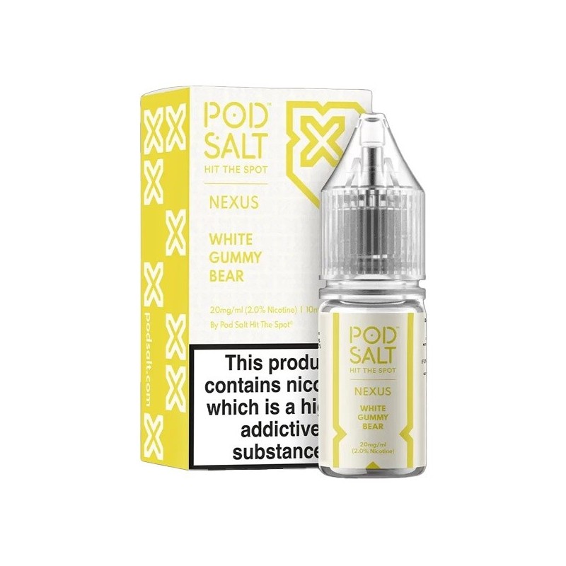 E-liquide Pod Salt Nexus - White Gummy Bear - 10ml - 20mg | EliqVapoteur
