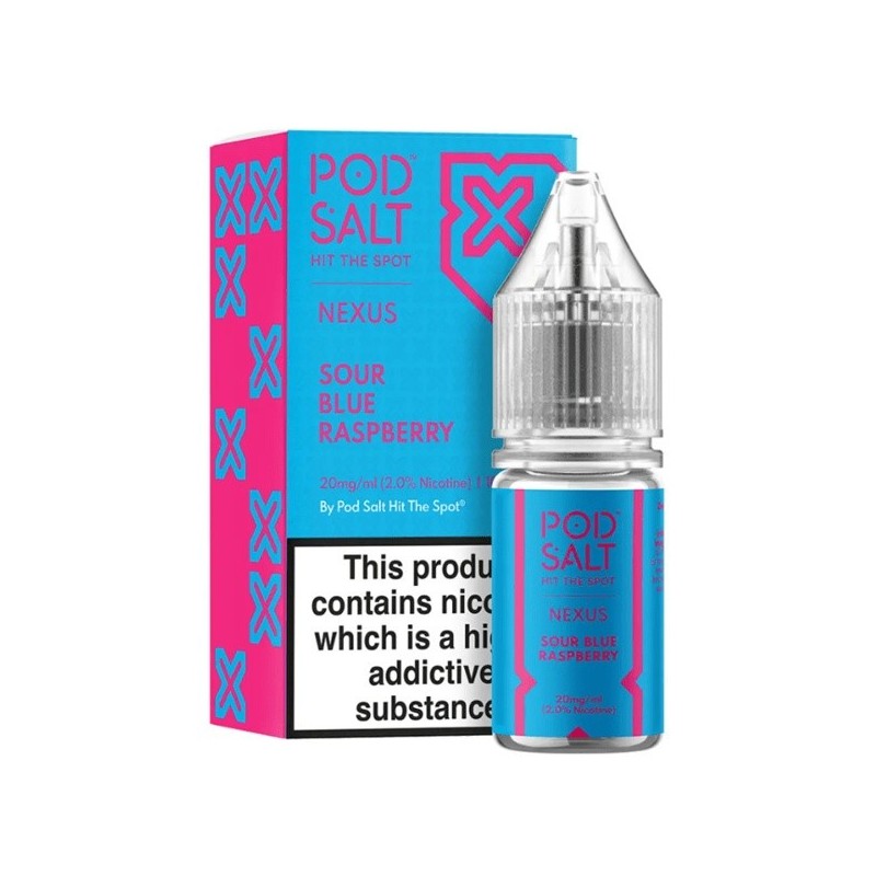Liquid Pod Salt Nexus - Sour Blue Raspberry - 10ml - 20mg | Eliq Vapoteur