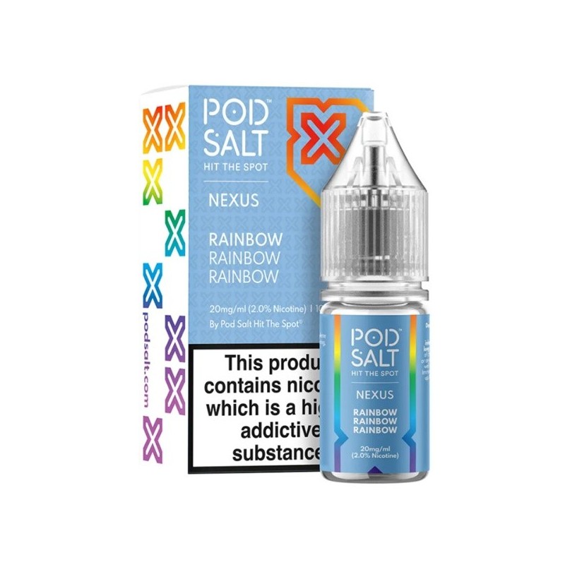 Liquid Pod Salt Nexus - Rainbow - 10ml - 20mg | Eliq Vapoteur