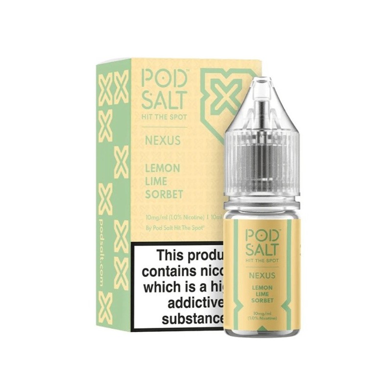 E-liquid Pod Salt Nexus - Lemon Lime Sorbet - 10ml - 20mg | EliqVapoteur