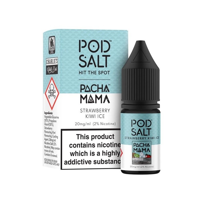 E-liquide Pod Salt Fusion - Fraise Kiwi Glacé - 10ml - 20mg | EliqVapoteur