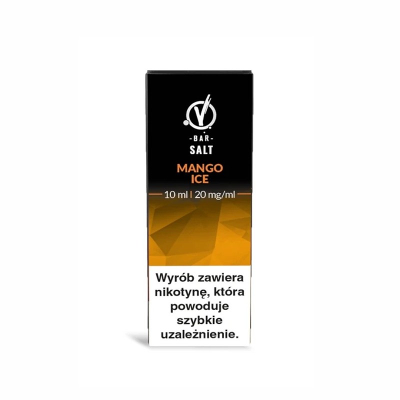 VBar Salt E-liquid 10ml - Mango Ice 20mg | EliqVapoteur