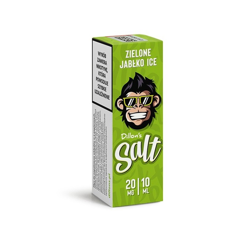 Dillon's Salt E-liquid - Green Apple Ice 20mg 10ml | EliqVapoteur