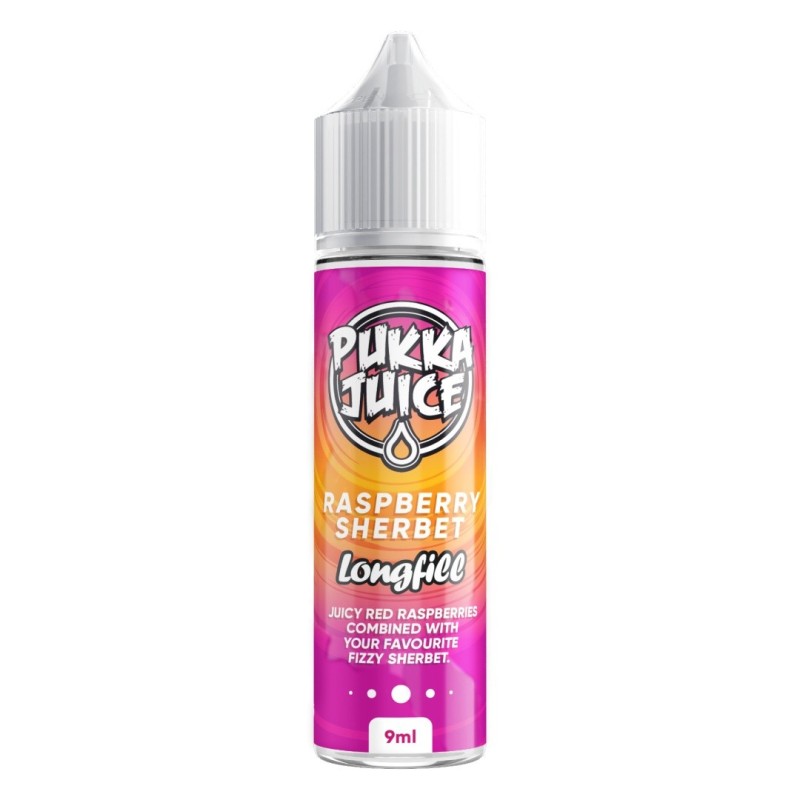Longfill Pukka Juice 9/60ml - Raspberry Sherbet | Eliq Vapoteur