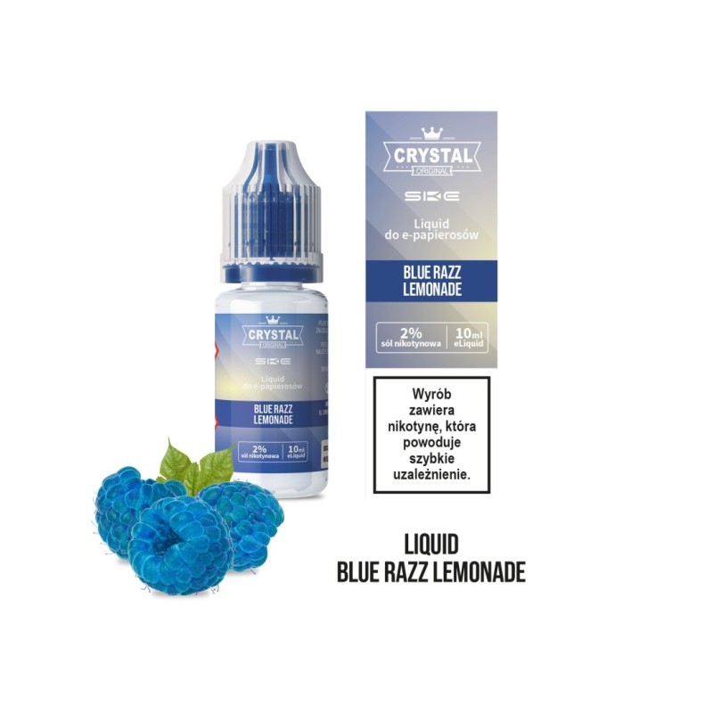 E-liquid Crystal Salt - Blue Razz Lemonade 20 mg - 10 ml | EliqVapoteur