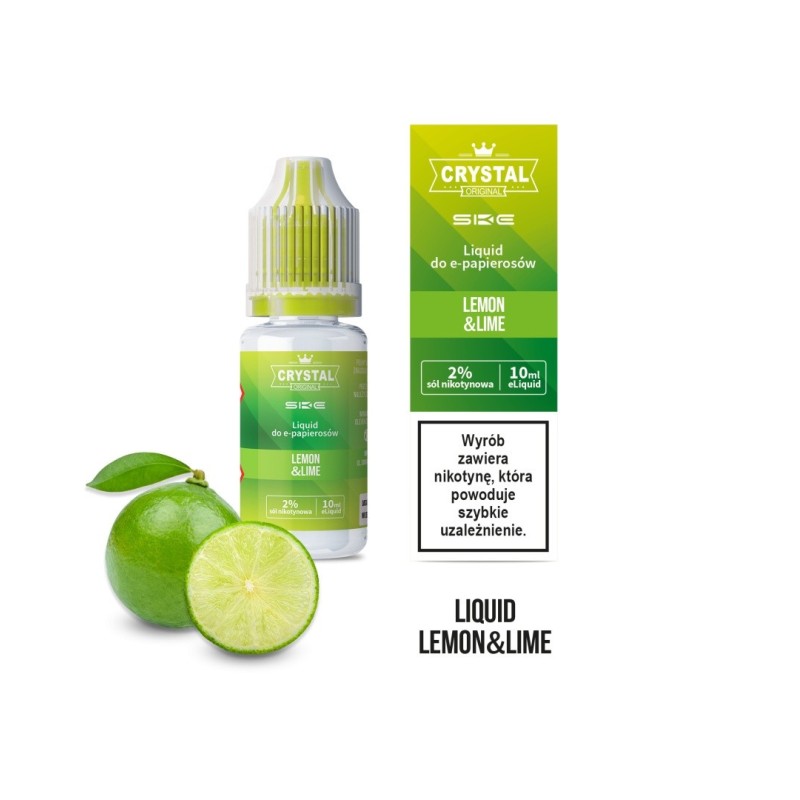 E-liquide Crystal Salt - Citron Vert 20 mg - 10 ml | EliqVapoteur
