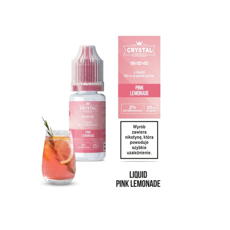 E-liquid Crystal Salt - Pink Lemonade 20 mg - 10 ml | EliqVapoteur