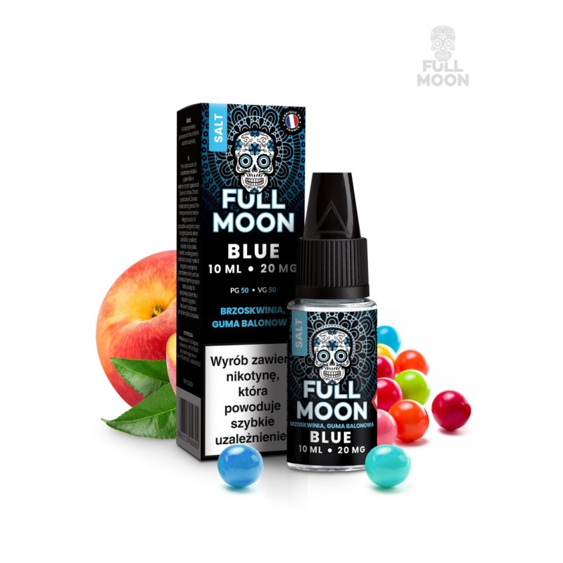 Liquid Full Moon Salt - BLUE - 20 mg 10 ml | Eliq Vapoteur