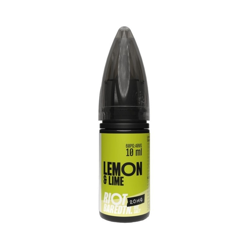 Liquid RIOT Salt 10ml - Lemon Lime 20mg | Eliq Vapoteur