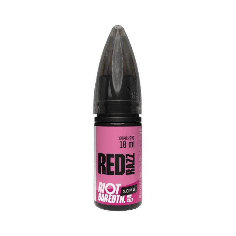Liquid RIOT Salt 10ml - Red Razz 20mg | Eliq Vapoteur