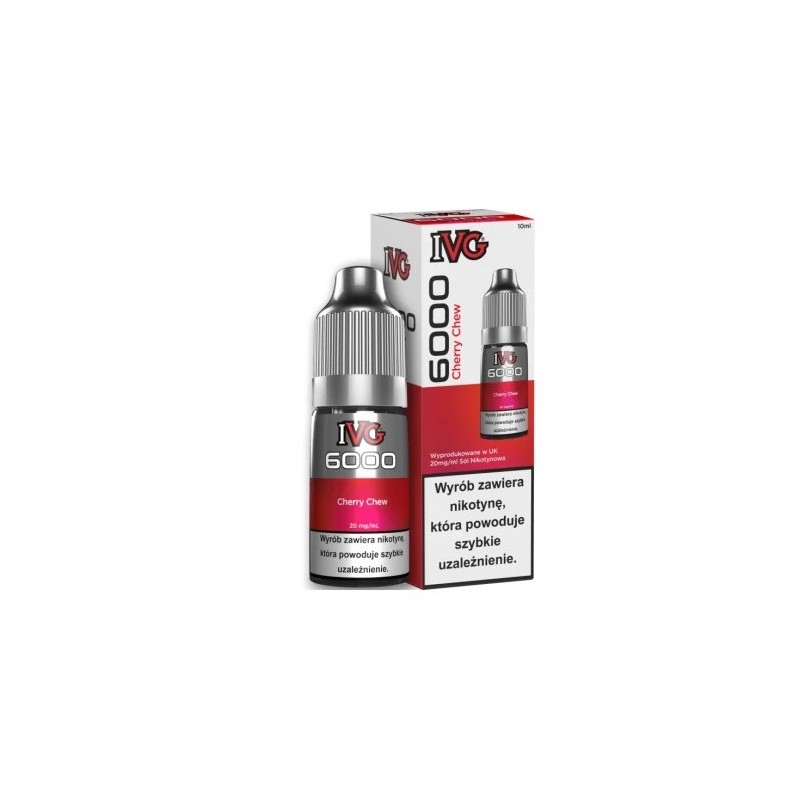 E-liquide IVG 6000 Salt - Cherry Chew 20 mg 10 ml | EliqVapoteur